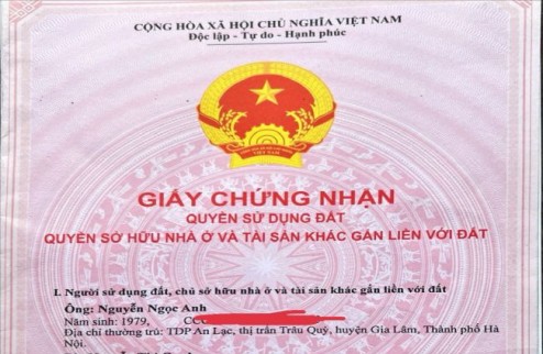 Bán đất Địa chỉ: Trâu Quỳ - Gia Lâm