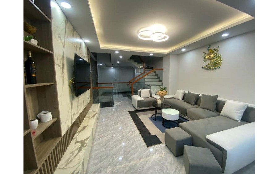 NHÀ ĐẸP 5 TẦNG - Ô TÔ 7 CHỔ NGỦ TRONG NHÀ - 4.2x12m - HUỲNH TẤN PHÁT - QUẬN 7