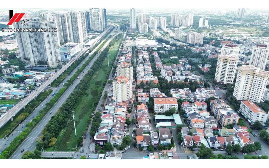 Cho thuê căn góc 2 mặt tiền kế đường Song Hành An Phú Quận 2 - Hầm 4 tầng 70 triệu