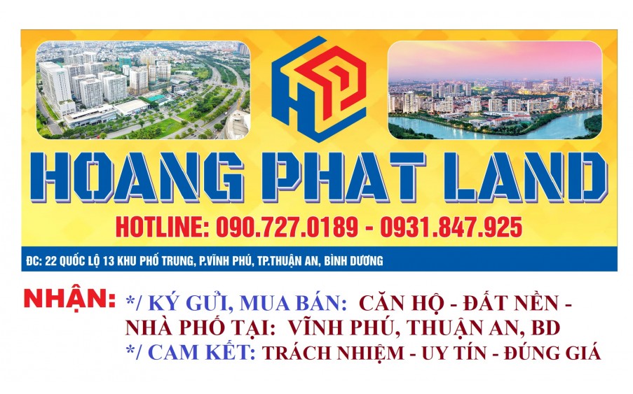 NHẬN KÝ GỬI MUA BÁN NHÀ ĐẤT, CĂN HỘ TẠI VĨNH PHÚ, TA, BD