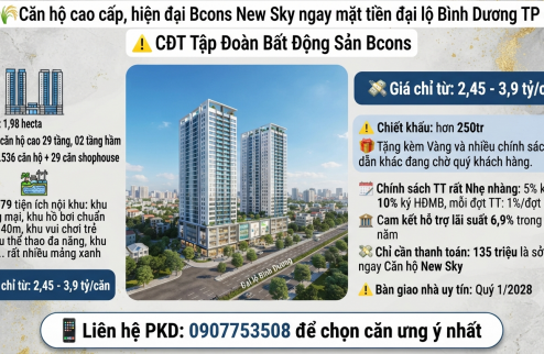 Căn hộ cao cấp mặt tiền đại lộ Bình Dương TP HCM,2 pn,2wc, giá 2,4 tỷ,ck 250tr, LH: 0907753508